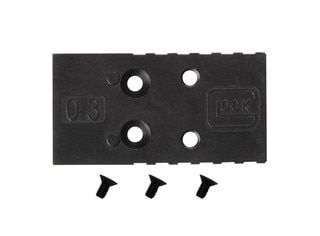 Glock MOS slide adapter plater 03, black.